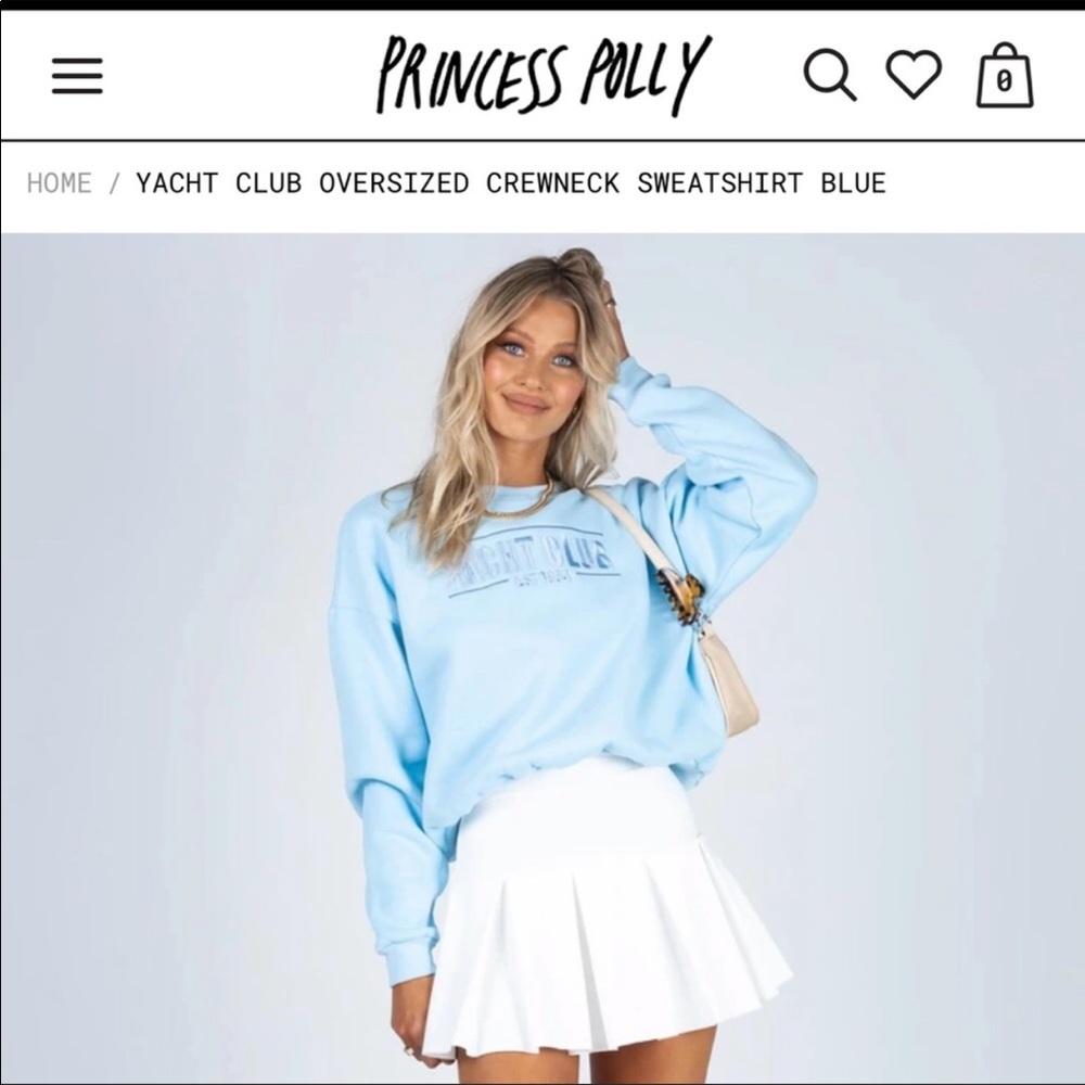 Princess Polly yacht club sweatshirt